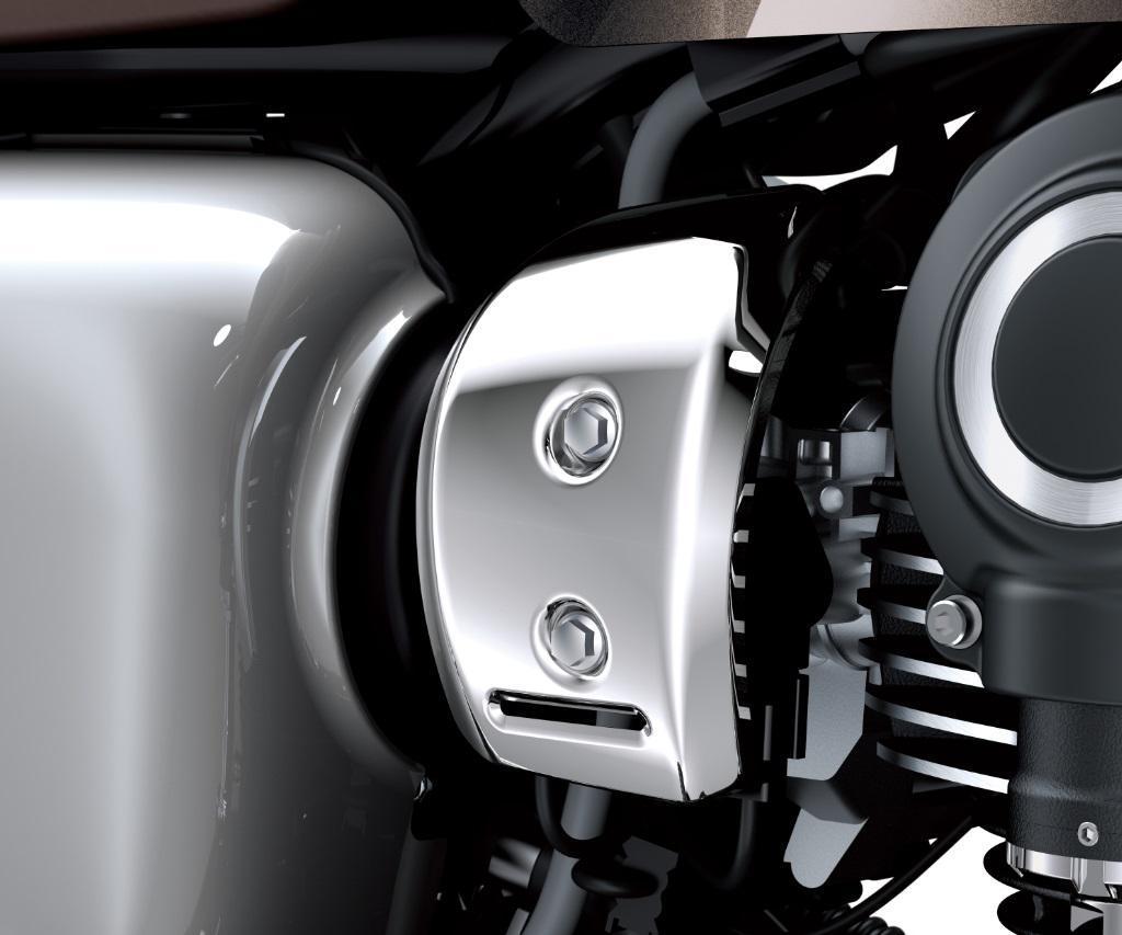 chromovaný kryt škrtiacej klapky (W800)