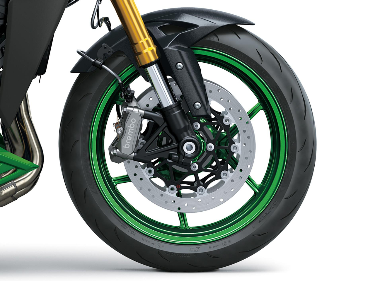 Predné brzdy Brembo a odpruženie Öhlins
